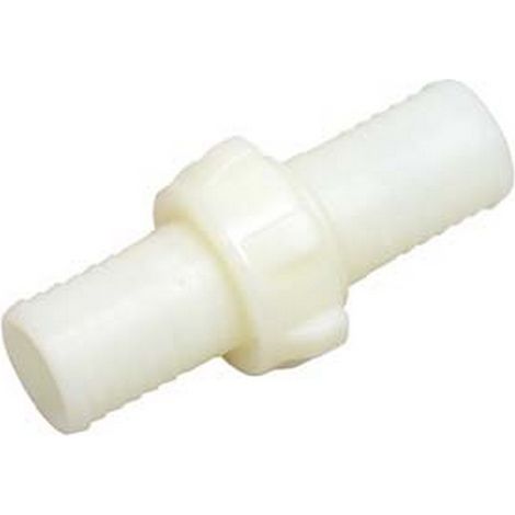 5PZ RACCORDO IN NYLON DRITTO PORTAGOMMA 3 PEZZI - ø mm.40x68h. filetto M 52x3