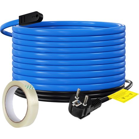 Jopassy 12m 204W Cavo di riscaldamento Cavo riscaldante antigelo autoregolante con termostato e 10 m di nastro adesivo IP68 (1/5)