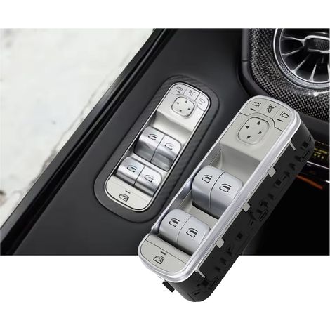 A1679054501 is a power window control switch for 2018 Mercedes-Benz GLS and GLE vehicles. (1/4)