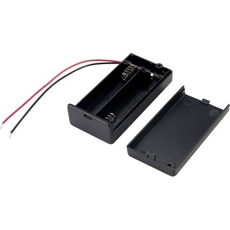 TRU COMPONENTS SBH-321-3A Batteriehalter 2x Mignon (AA) Kabel