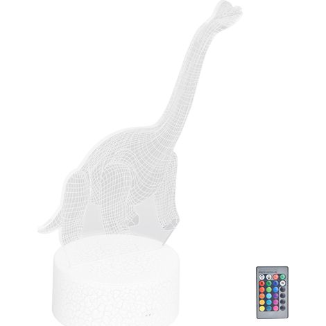 Dinosaurier-Nachtlicht RGB 16 Farben 4 Modi Dimmbar Lampe mit Fernbedienung und Touch-Steuerung Heimdekoration (1/5)