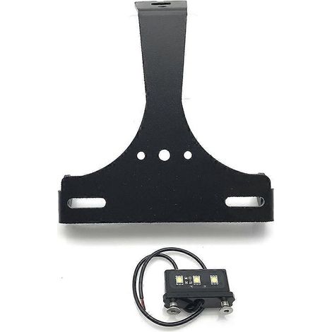 Support de plaque d'immatriculation arrière pour moto avec feu arrière LED intégré 1198 (1/5)