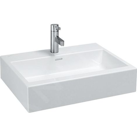 LAUFEN Living City lavabo à poser, sans trou pour robinet, avec (1/3)
