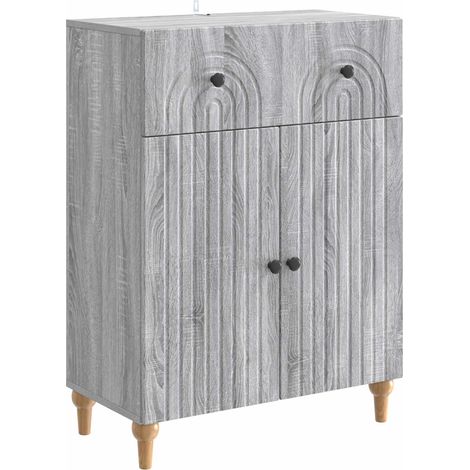 Sideboard Graues Sonoma 66 x 34,5 x 90 cm Holzwerkstoff vidaXL