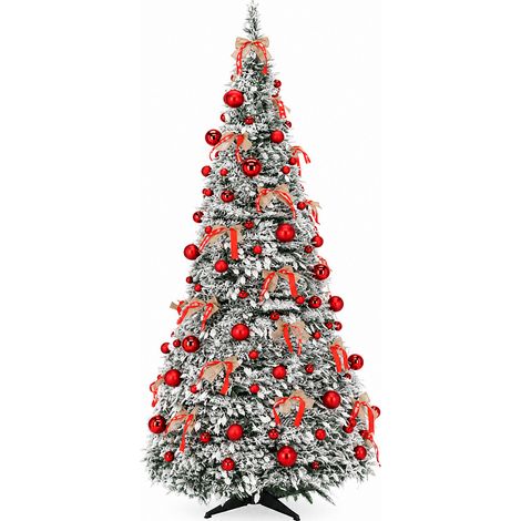 Aga Albero di Natale pieghevole Wanda 210 cm con illuminazione LED e decorazioni (1/5)