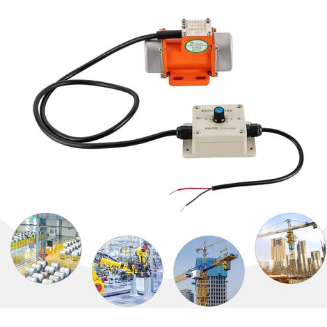 4000RPM 30W 3 Phase Vibrator Vibrationsmotor Asynchroner, Einstellbare Asynchroner Rüttelmotor Vibrations motor mit Regler, Mehrzweck Unwuchtmotor Rüttler Vibrationsmotor Asynchronous IP65 12V (1/5)