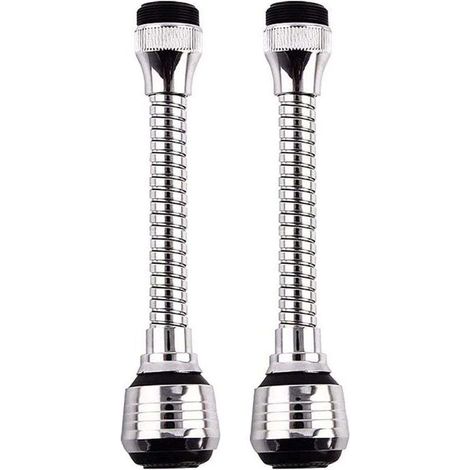 2 Pièces Rallonge Robinet,Filtre D'extension Pivotant,Extension de Douche de Robinet,360°Réglable Bec Diffuseur Filtre, Deux Modes Réglable,pour éviers de Cuisine, Salle de Bain