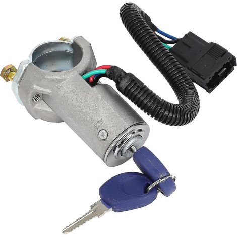 Barillet de contacteur d'allumage avec serrure de porte et 2 clés pour Iveco Daily 2006-2012 A2996075 2996076 (1/4)