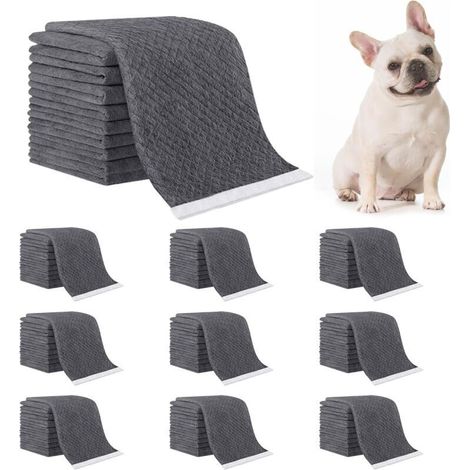 50-Piece Dog Training Pads, Dog and Puppy Training Pads, Waterproof Dog Training Pads – Grey, 45 x 60 cm (1/5)