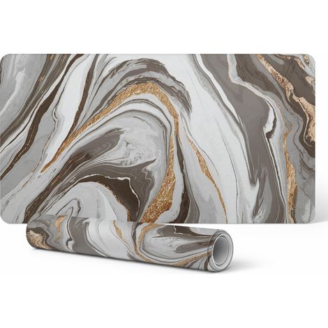 Protector de vinilo para empresas y oficinas, dise帽o de ondas abstractas, 100x50 cm.