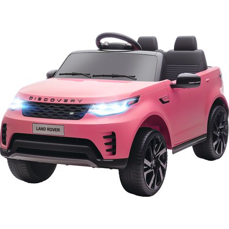 Pinkfarbenes 12V Land Rover Discovery Elektro-Kinderauto, 2,4-GHz-Fernbedienung, 2 Motoren, 105 x 68,5 x 58 cm (1/5)