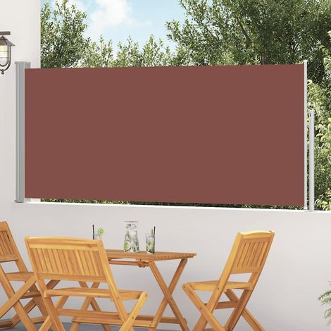 Ausziehbare Seitenmarkise 120x300 cm Braun