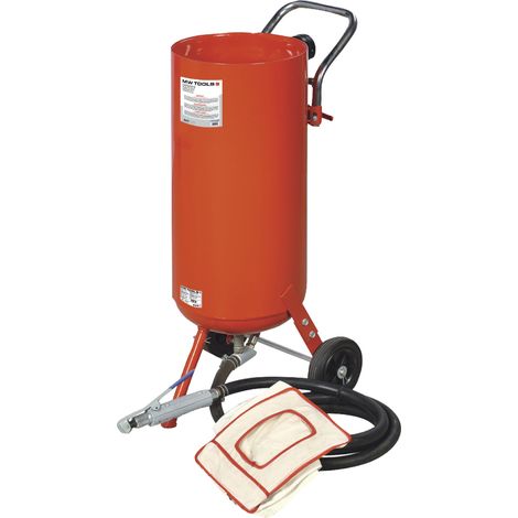 Mw Tools – Sableuse pneumatique mobile 75 litres – Débit max 300 litres/min – Pour sablage métal, bois, plastique – CAT02010