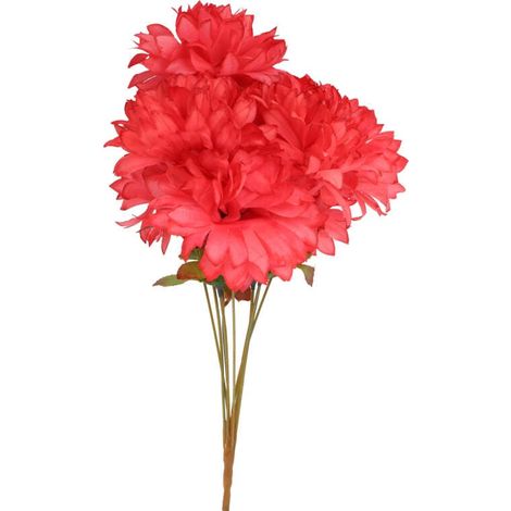 Künstlicher Strauß rosa Chrysanthemen – Friedhofsdekoration, 43 cm (1/2)