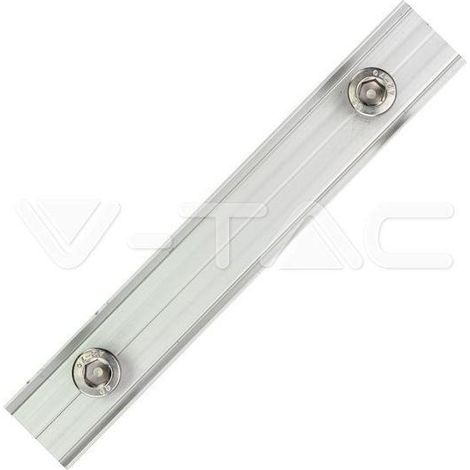 Conectores de perfil V-TAC para fijación de módulos fotovoltaicos (8 unidades) (1/3)