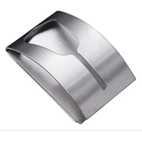 Lot de 5 Porte-Serviettes Cuisine Solide Adhésifs en Acier Inoxydable, Patère Autocollant Salle de Bain (1/4)