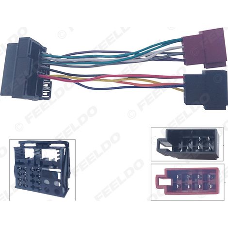 Câble de mise à niveau de navigation CD/DVD compatible avec les systèmes audio/vidéo des voitures BMW/Land Rover/Mini (câble de connexion audio-vidéo ISO). (1/5)
