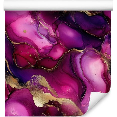 Papel pintado Tinta morada, burdeos, ciruela y violeta 50x1000 cm (1/5)