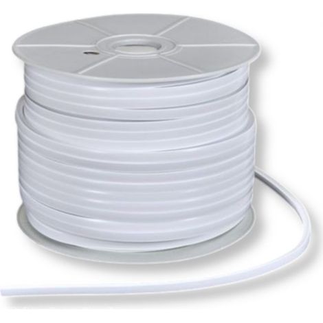 TrAdE Shop Traesio - Bobina 100 Mt Strip Led Flessibile Dc 24v 9w/mt Divisibile Da Esterno Ip65 1010-2025 - -Bianco Naturale - (1/5)