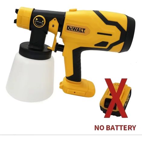 DEWALT Pistolet à peinture rechargeable 18V, outil professionnel pour travaux de rénovation et menuiserie