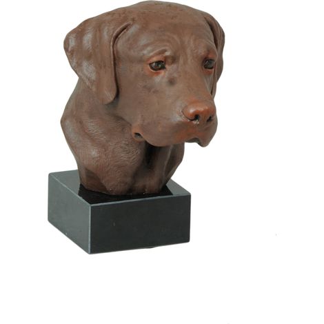 Statuette peinte de Labrador Retriever, figurine réalisée par un artiste, marque Art-Dog (1/3)