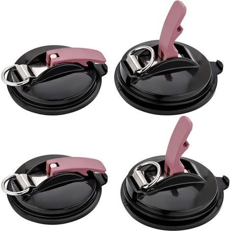 Ventouse - Diamètre 118 mm - Charge Maximale 22 kg - Pour Auvent Pare-Soleil Bâche Couverture Véhicule - Lot de 4 (1/4)