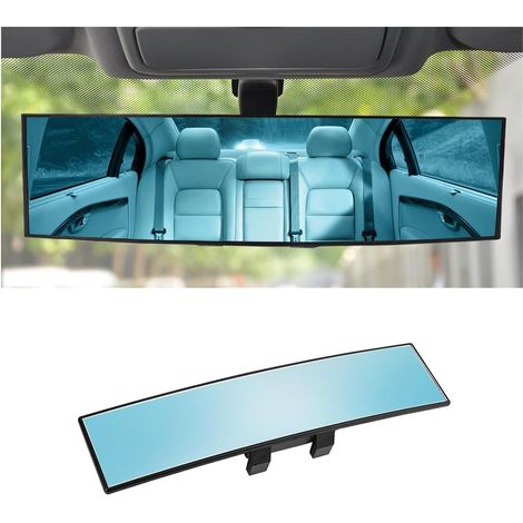 Rétroviseur de Voiture, Rétroviseur Panoramique à Pince pour Voiture, Retroviseur Conduite Accompagnée, Utilisation Universelle pour Voitures, SUV, Camions, Véhicules (Bleu) (1/5)