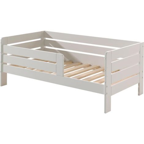 Lit Enfant & Sommier "Toddler" 70x140cm Blanc (1/3)