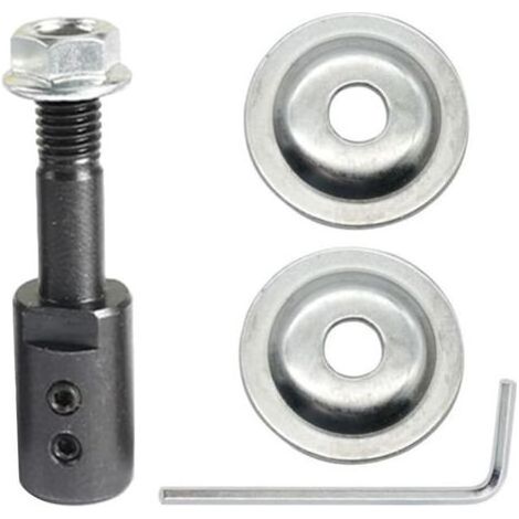 Adaptateur d'arbre de moteur de 10 mm pour ponceuse, polisseuse, meule, meule, rotative (1/4)