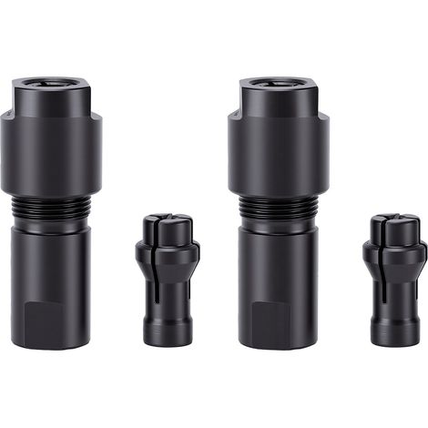 Adaptateur de Conversion de meuleuse d'angle, convertisseur de filetage M14, mandrin de 1/4 à 1/8 pouces pour la sculpture sur bois, polissage des métaux, 2 ensembles (1/5)