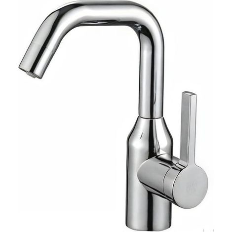 Robinet de lavabo, inox, eau chaude/froide, pour sanitaires (1/2)