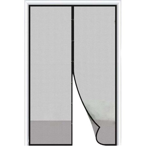 Moustiquaire Magnétique Adhésive pour Porte Balcon Terrasse Cave Installation Facile 80 x 210 cm (1/4)
