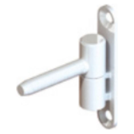 Monin – Paumelle fiche menuisé PVC 15mm – Hauteur 83mm – Résistante à la corrosion – Installation rapide et fluide