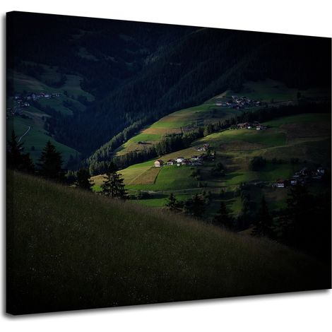 Leinwanddruck Natur Berglandschaft 100x80 cm