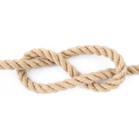 Corde épaisse en jute naturel 14 mm x 35 m - ficelle pour jardinage, décoration rustique, macramé et loisirs créatifs - pour projets faits main et DIY (1/5)