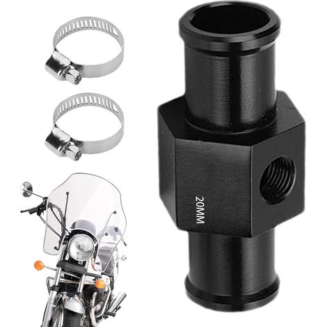 Adattatore per sonda radiatore - Raccordo per sonda di temperatura, adattatore in alluminio Raccordo universale per sonda radiatore per temperatura da 20 mm