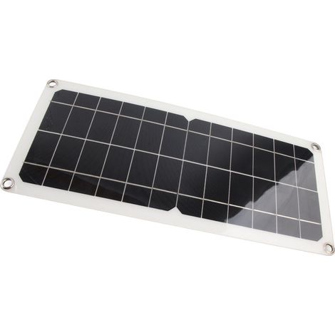 Chargeur de batterie solaire 10 W 12 V avec sortie USB, alimentation mobile solaire en silicium monocristallin (1/5)