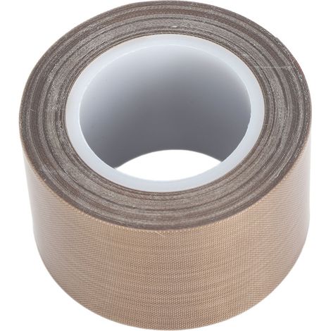 Cinta aislante de tejido de vidrio PTFE de alta temperatura, adhesivo PTFE para selladora al vacío y selladora por impulso, 10 m (32,8 pies), 0,18 x 40 mm (0,01 x 1,57 pulgadas).