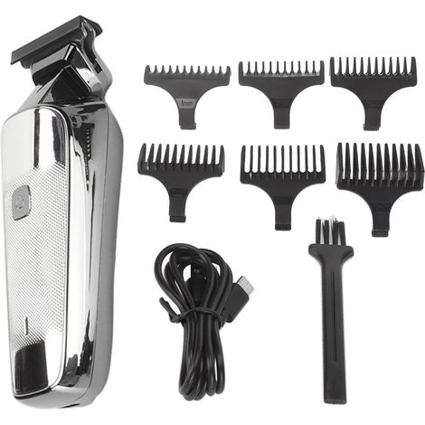 Tondeuse à cheveux pour hommes sans fil, silencieuse et sûre, style rétro, pour salon de coiffure à domicile. (1/5)