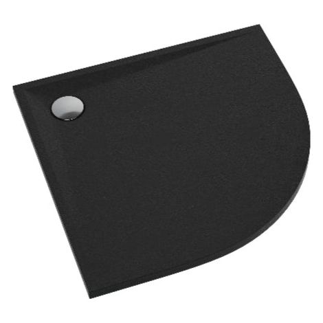 Duschwanne Viertelkreis Stabildense® Ultralight Premium AURA SCHWARZ 80x80 cm