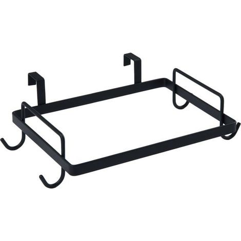 BelleRise - Porte-sacs poubelle en métal à suspendre à la porte, noir, de la marque Household Essentials. (1/5)