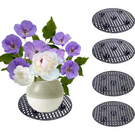 4 Pièces 20cm élévateurs Pot Fleurs Maille Pad Maille Pad Tapis Trou de Pot de Fleurs de Drainage Respirante Pour Intérieur Terrasse Bonsai Extérieur (1/5)