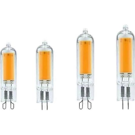 Ampoule LED COB G9/G4 HHF Home Lighting 220 V, dimmable, verre/céramique, couvercle en polycarbonate, 2 W/4 W/5 W, blanc naturel, lot de 20, G4-0920-2W (1/5)
