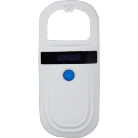 Lecteur de micropuces pour animaux de compagnie 134,2/125 kHz compatible EMID FDX-B (ISO 11784/85) - Scanner d'identification par puce électronique rechargeable USB pour chiens, chats et cochons (1/2)