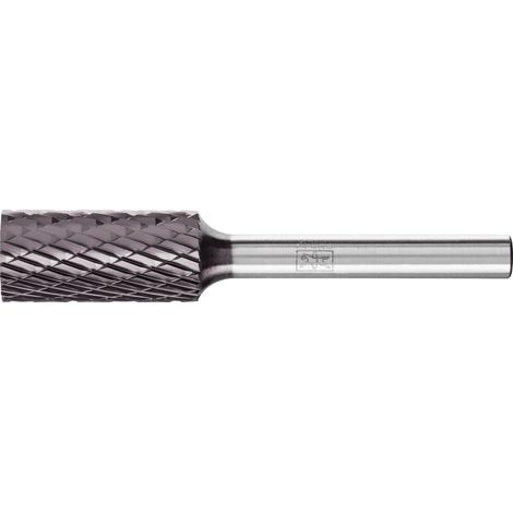 PFERD TOOLS Hartmetall Frässtift Zylinder ZYA Ø 12x25mm Schaft-Ø 6mm Z3P universal mittel kreuzverzahnt HICOAT