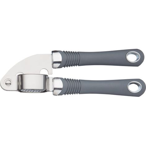Prensa profesional para ajos KitchenCraft con asas de agarre suave, 18,5 cm (7,5")
