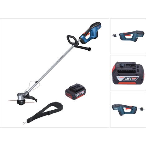 Coupe-bordures sans fil 18 V 330 mm Brushless + 1x batterie 4,0 Ah - sans chargeur Bosch GRT 18V-33 Professional