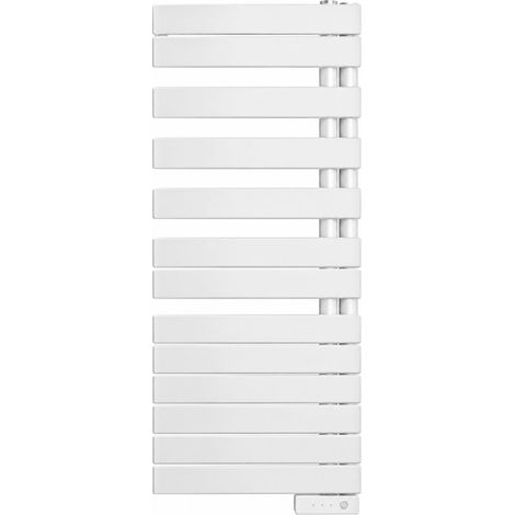 Sèche-Serviettes Électrique 750W ZEHNDER Roda Spa 120.6x55cm Mât à Droite Blanc - ROFEL-120-55/GF
