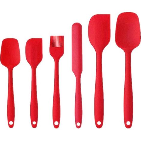 Utensilios de cocina Espátulas de cocina Espátulas de silicona Brocha de repostería de silicona Equipo de cocina para hornear Brocha par，silicona (1/2)
