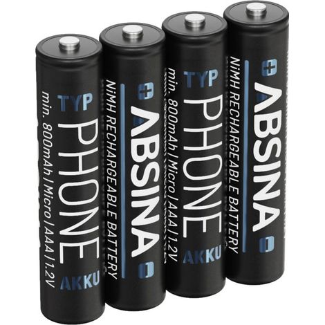 Absina Pile rechargeable LR3 (AAA) NiMH 1.2 V 4 pc(s)
